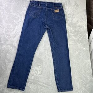Vtg Wrangler Classic Straight Leg Jeans Men's Sz 36/34  Denim Blue 13MWZ